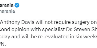 体育赛事-大反转！浓眉确定无需手术至少休战6周 但独行侠已重启交易或卖掉他|安东尼·戴维斯|Shams|凯里·欧文|安东尼-戴维斯|戴维斯-贝尔坦斯_新浪体育_新浪新闻